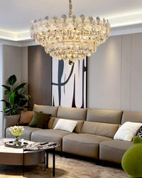 WOMO Gold Flower Crystal Chandelier-WM3043