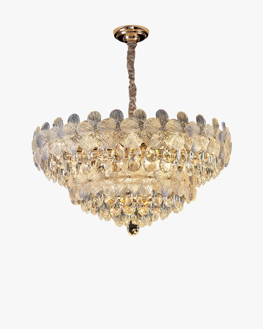 WOMO Gold Flower Crystal Chandelier-WM3043