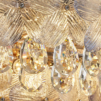 WOMO Gold Flower Crystal Chandelier-WM3043