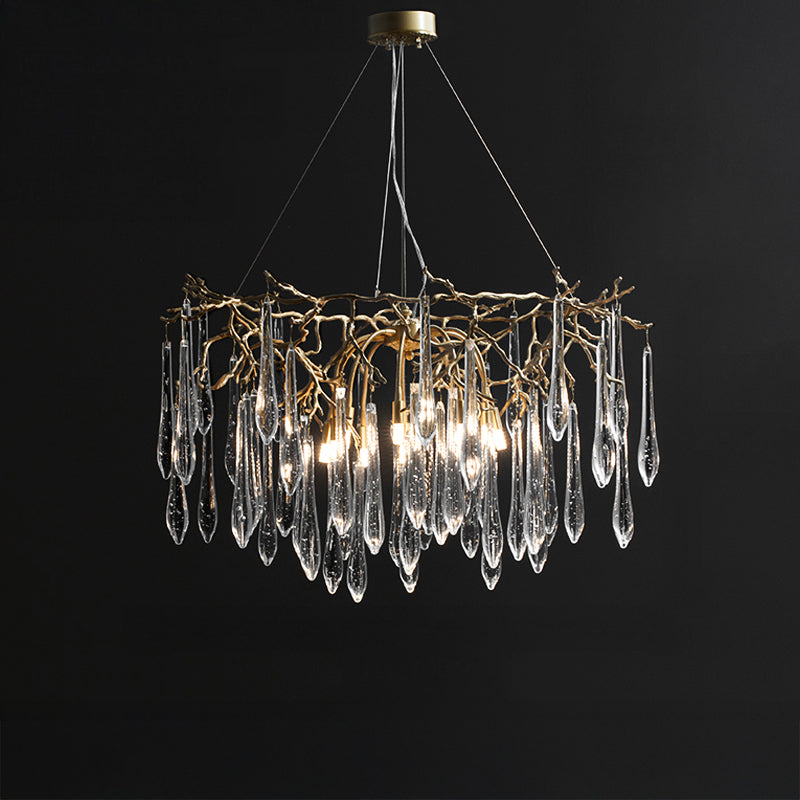 WOMO Raindrop Crystal Chandelier-WM3045