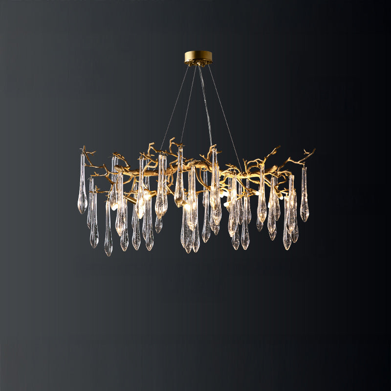 WOMO Raindrop Crystal Chandelier-WM3045