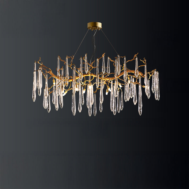 WOMO Raindrop Crystal Chandelier-WM3045