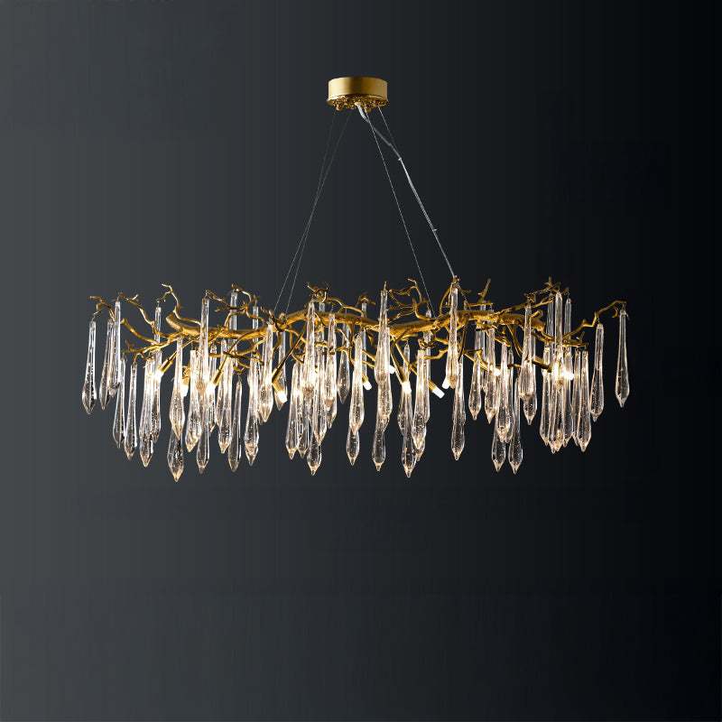WOMO Raindrop Crystal Chandelier-WM3045