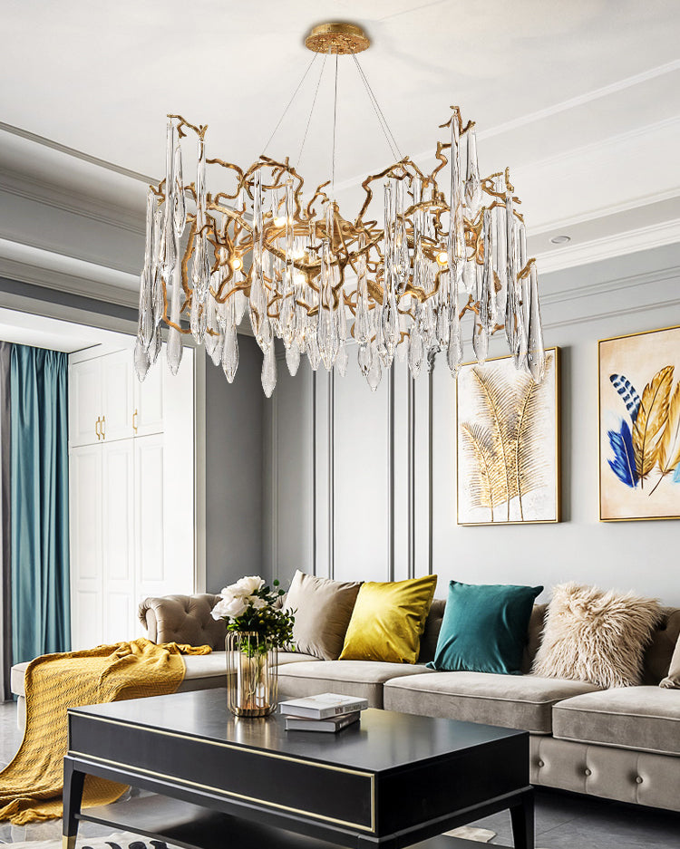WOMO Raindrop Crystal Chandelier-WM3045