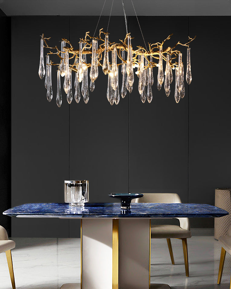 WOMO Raindrop Crystal Chandelier-WM3045