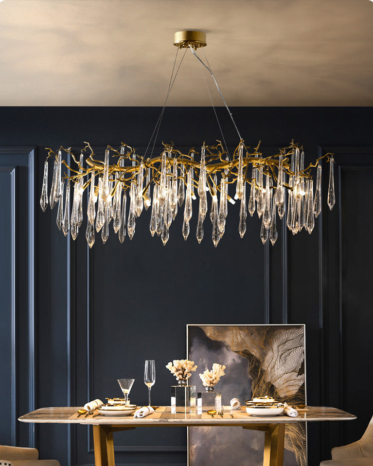 WOMO Raindrop Crystal Chandelier-WM3045