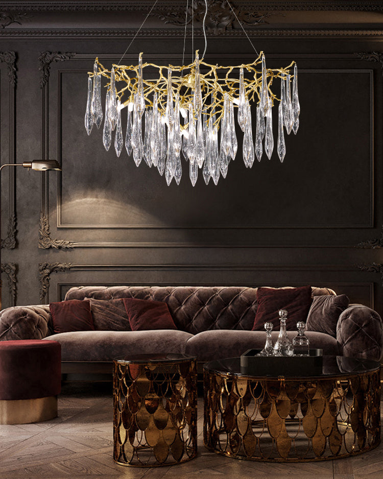 WOMO Raindrop Crystal Chandelier-WM3045