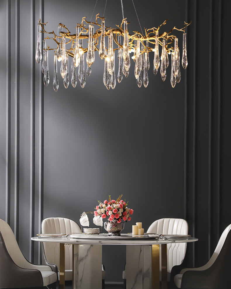 WOMO Raindrop Crystal Chandelier-WM3045