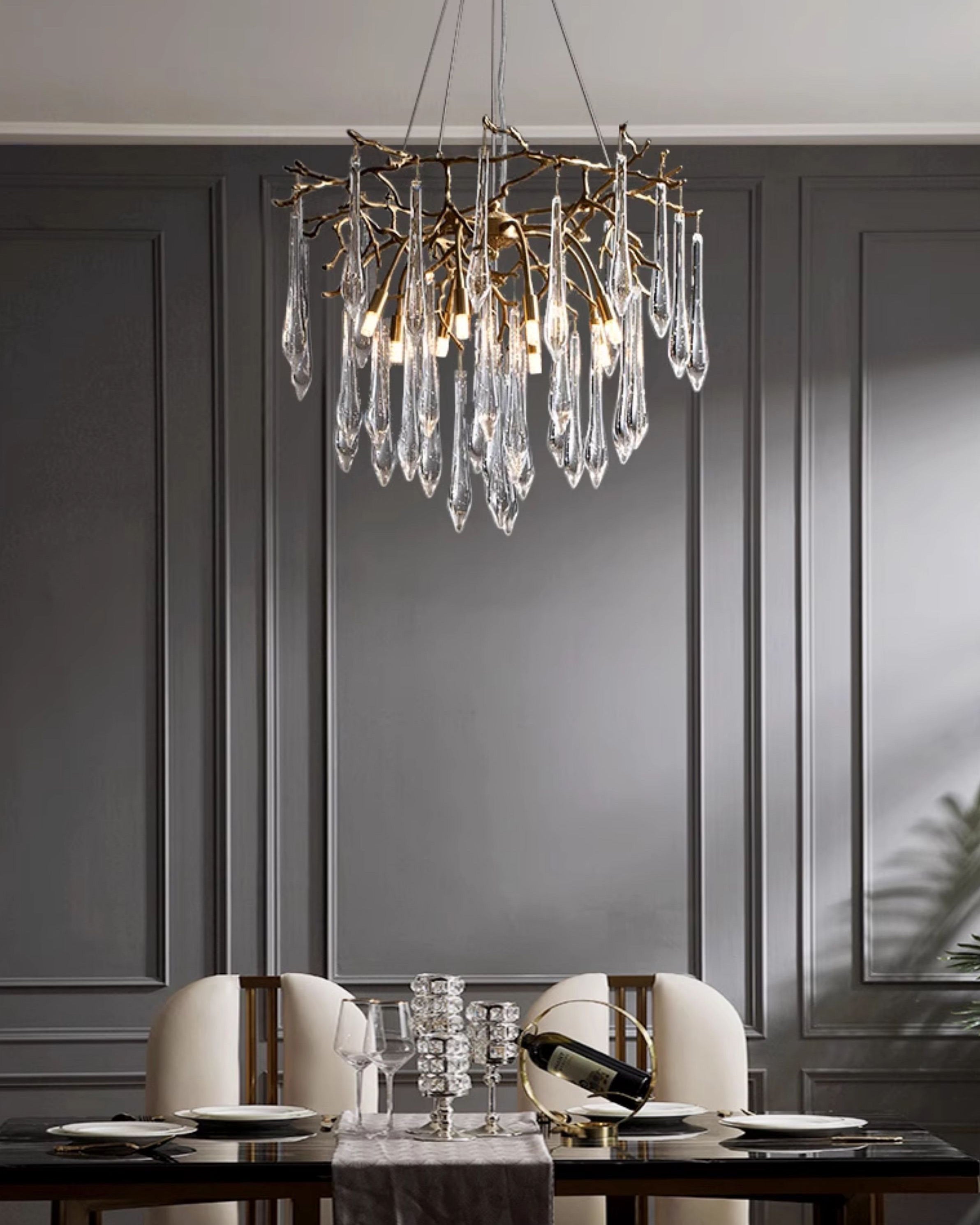 WOMO Raindrop Crystal Chandelier-WM3045