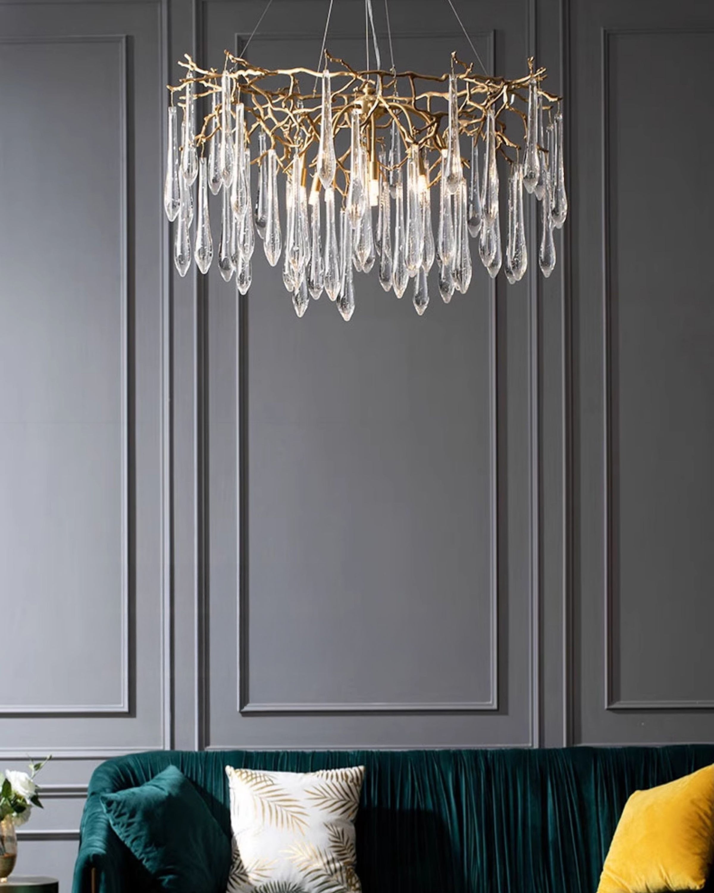 WOMO Raindrop Crystal Chandelier-WM3045