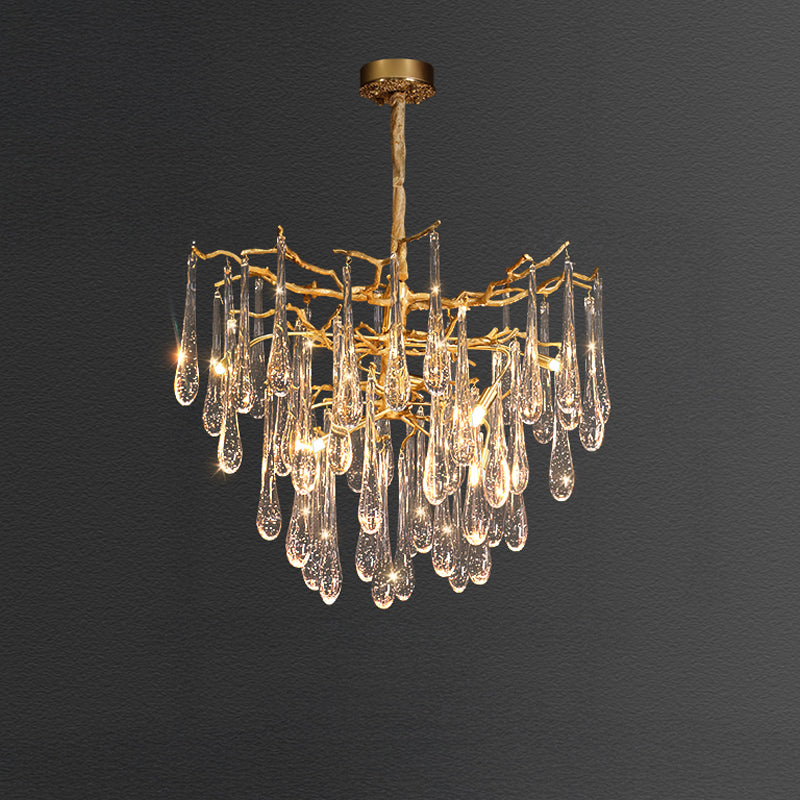 WOMO Raindrop Crystal Chandelier-WM3046