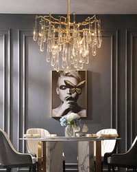 WOMO Raindrop Crystal Chandelier-WM3046
