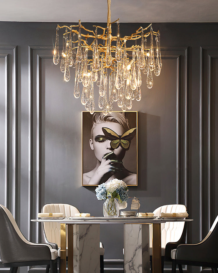 WOMO Raindrop Crystal Chandelier-WM3046