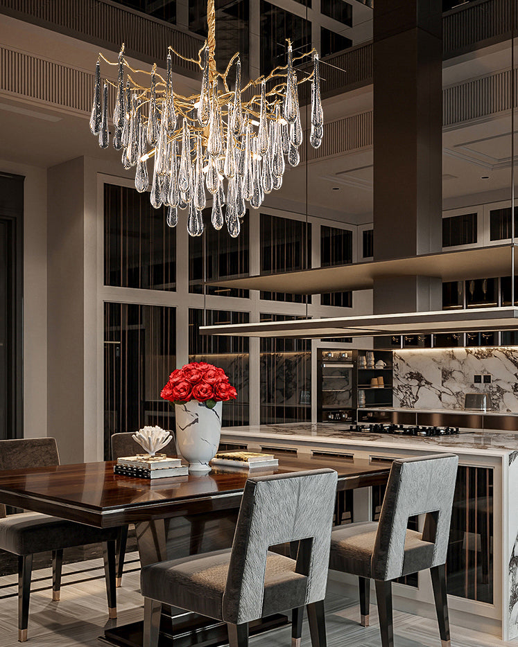 WOMO Raindrop Crystal Chandelier-WM3046