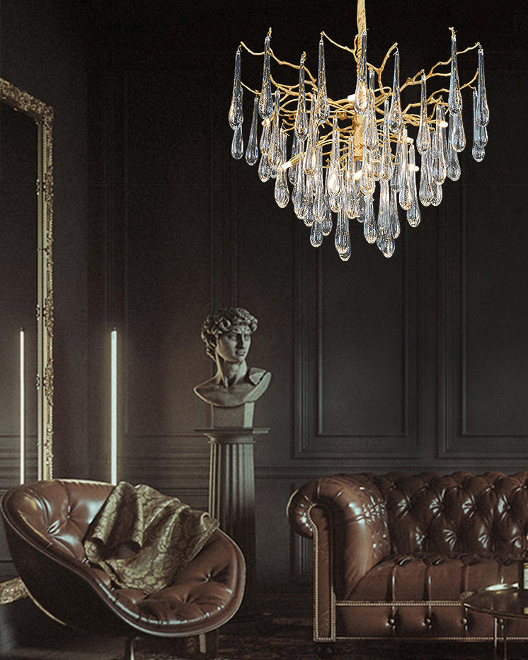 WOMO Raindrop Crystal Chandelier-WM3046