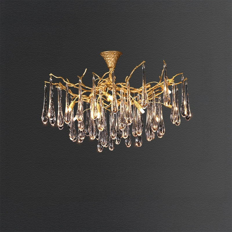 WOMO Branch Raindrop Crystal Chandelier-WM3047