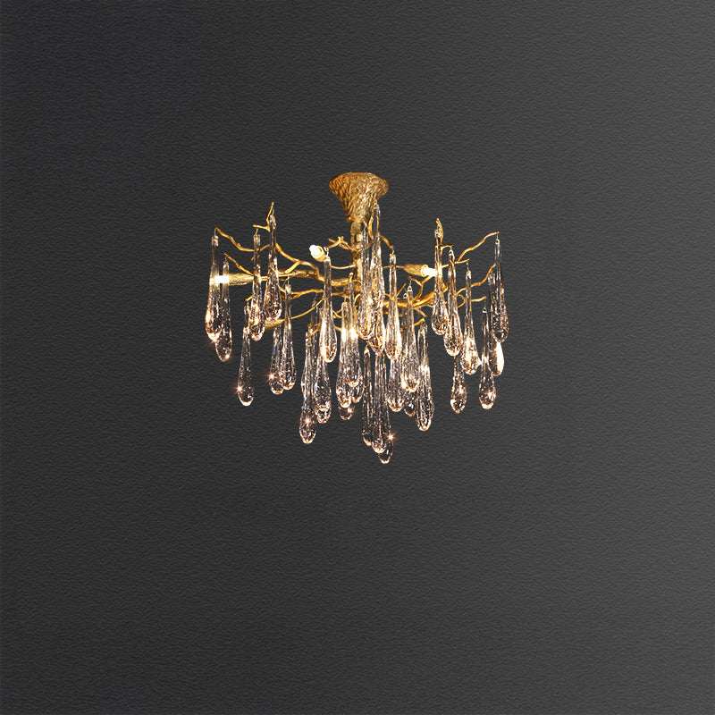 WOMO Branch Raindrop Crystal Chandelier-WM3047