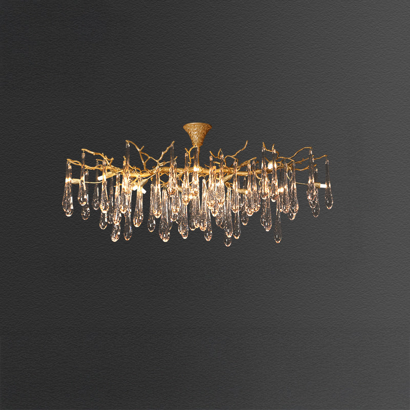 WOMO Branch Raindrop Crystal Chandelier-WM3047