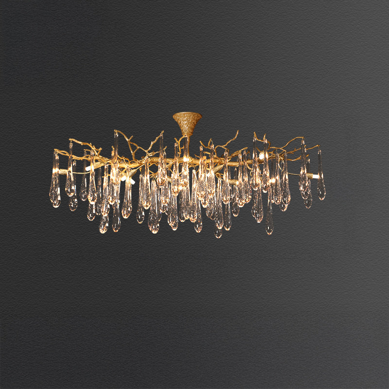 WOMO Branch Raindrop Crystal Chandelier-WM3047