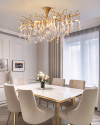 WOMO Branch Raindrop Crystal Chandelier-WM3047
