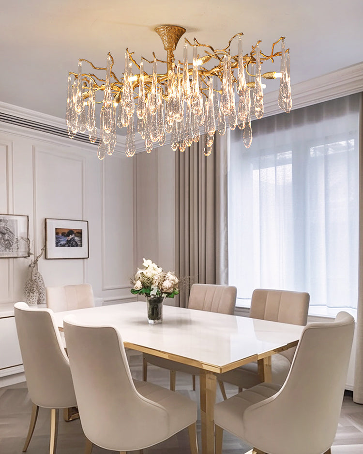 WOMO Branch Raindrop Crystal Chandelier-WM3047