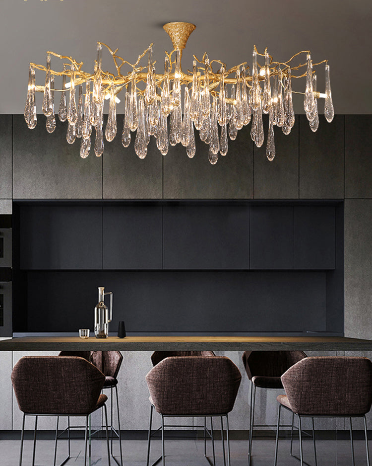 WOMO Branch Raindrop Crystal Chandelier-WM3047