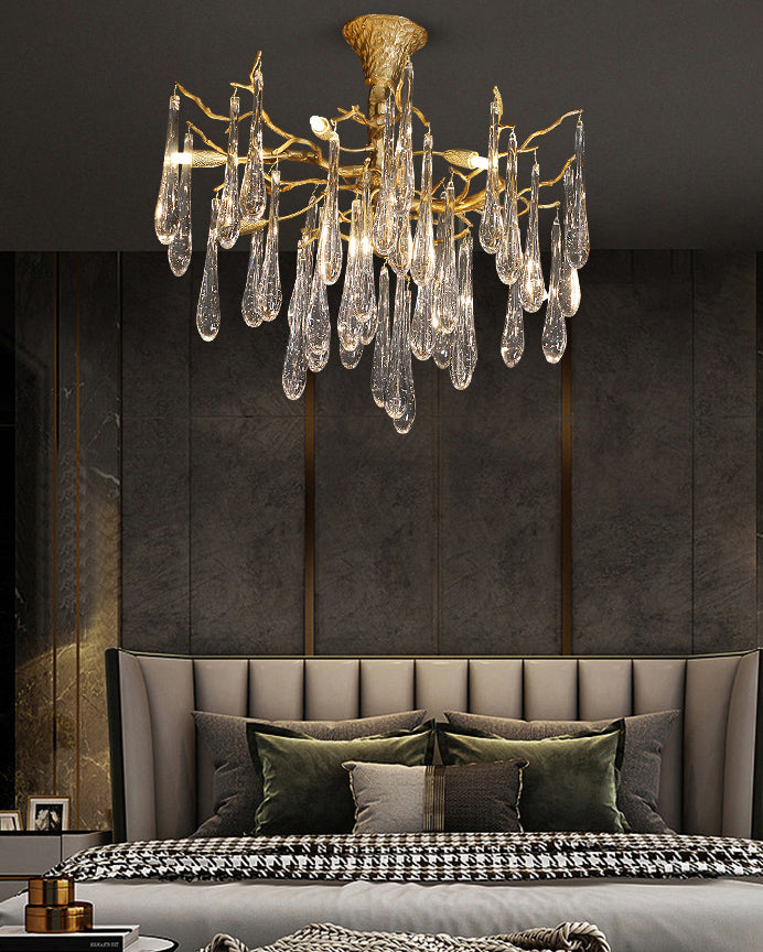 WOMO Branch Raindrop Crystal Chandelier-WM3047