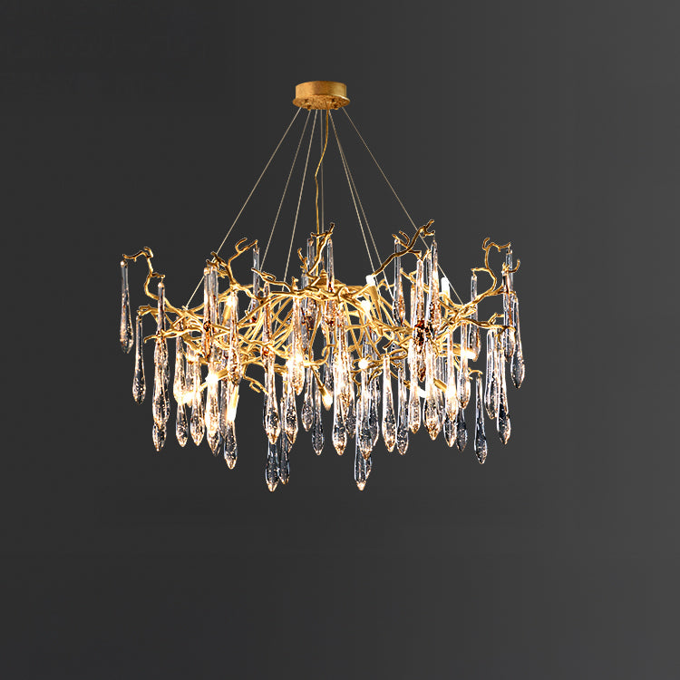 WOMO Branch Raindrop Crystal Chandelier-WM3049