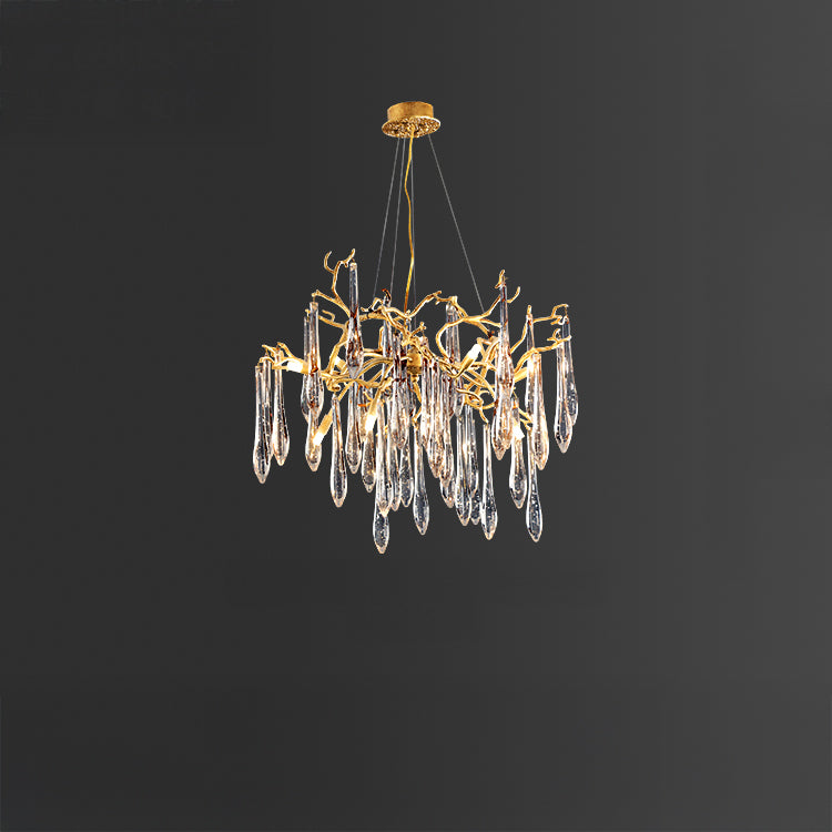 WOMO Branch Raindrop Crystal Chandelier-WM3049