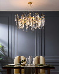 WOMO Branch Raindrop Crystal Chandelier-WM3049