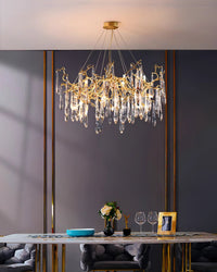 WOMO Branch Raindrop Crystal Chandelier-WM3049