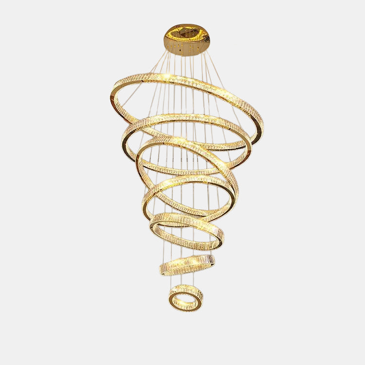 WOMO Crystal Circular Led Chandelier-WM3051