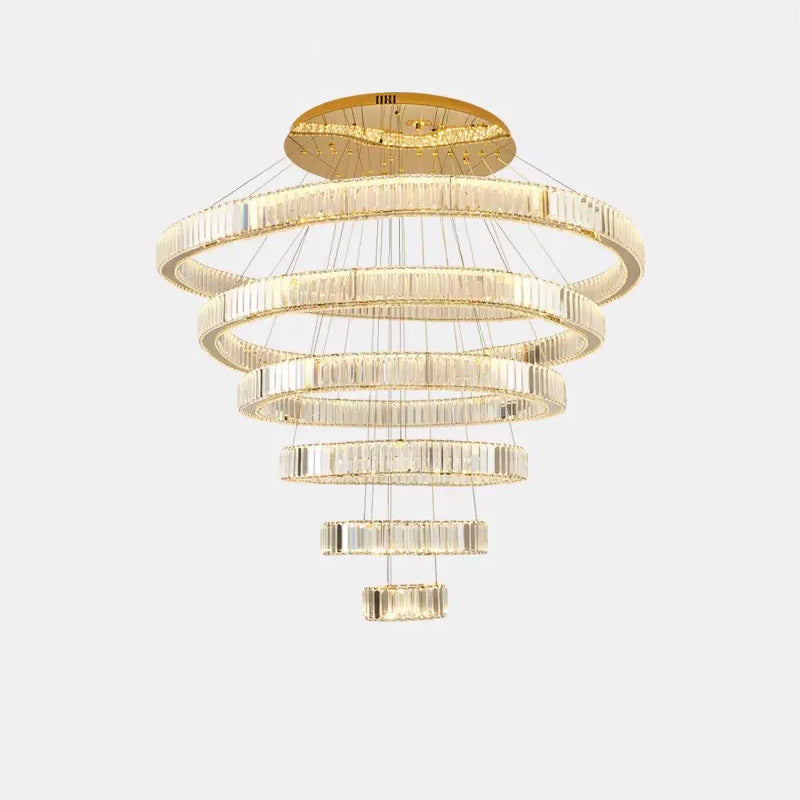 WOMO Crystal Circular Led Chandelier-WM3051
