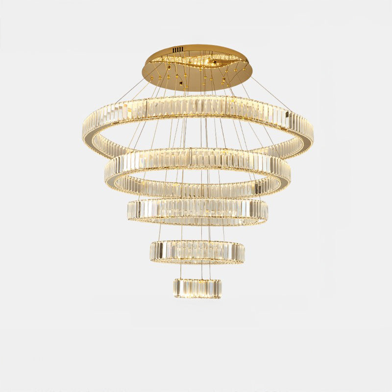 WOMO Crystal Circular Led Chandelier-WM3051