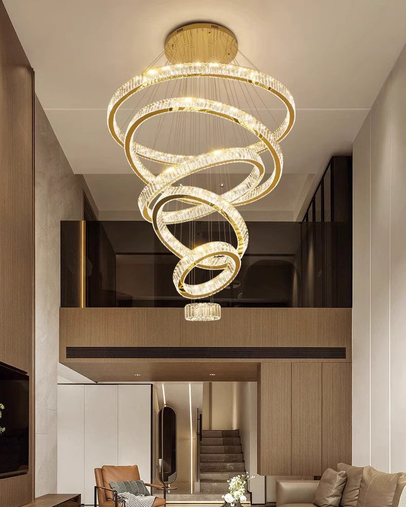 WOMO Crystal Circular Led Chandelier-WM3051