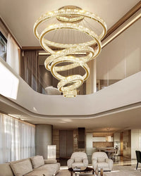 WOMO Crystal Circular Led Chandelier-WM3051