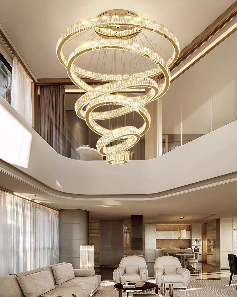 WOMO Crystal Circular Led Chandelier-WM3051