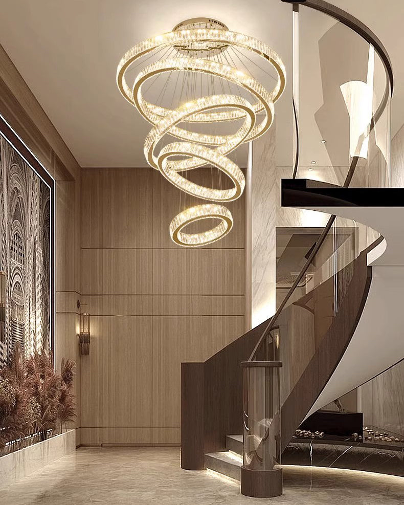 WOMO Crystal Circular Led Chandelier-WM3051
