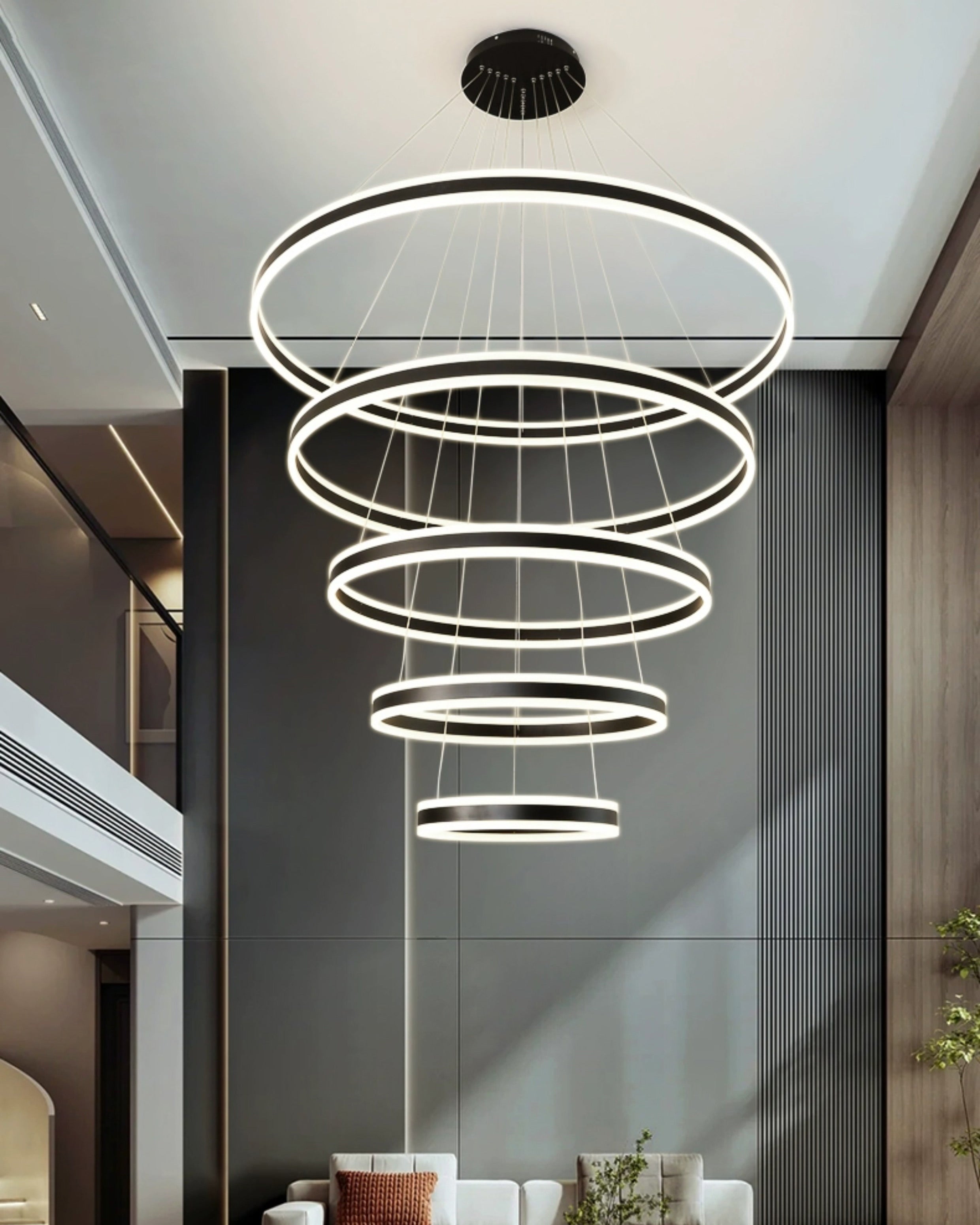 WOMO Tiered Circular Led Chandelier-WM3052