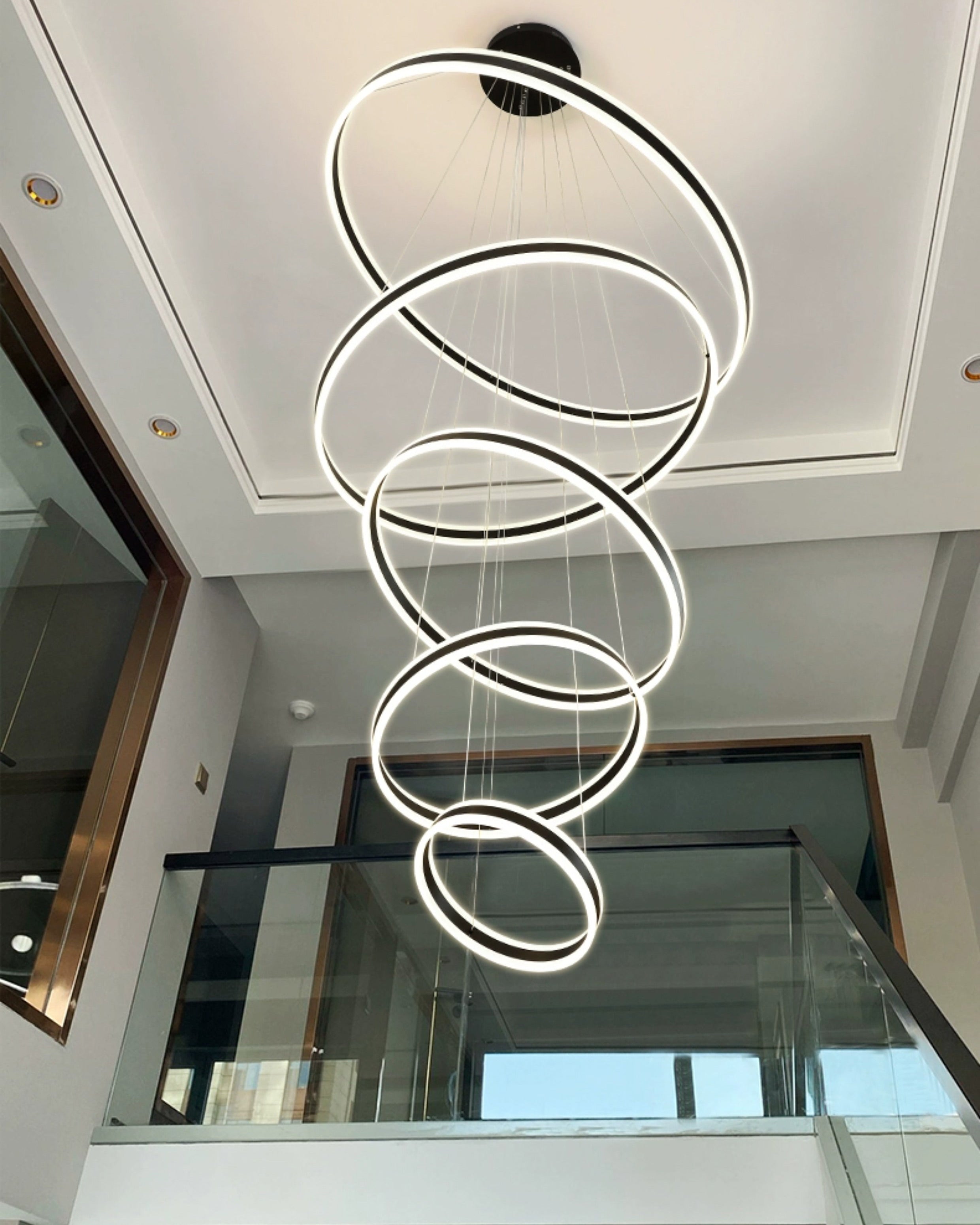 WOMO Tiered Circular Led Chandelier-WM3052