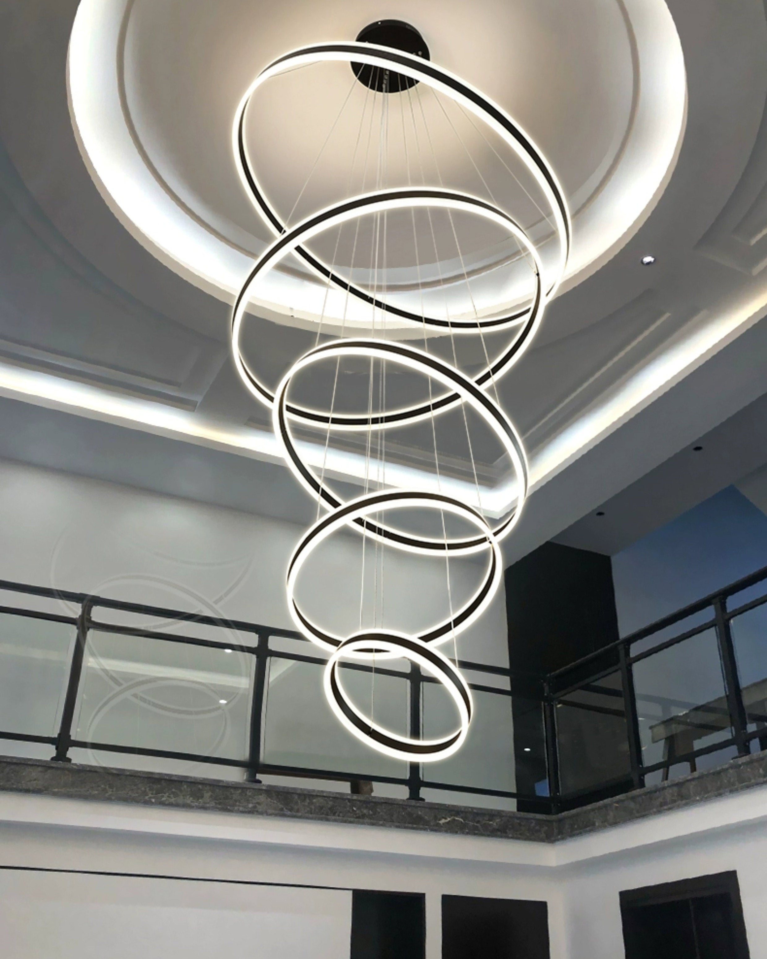 WOMO Tiered Circular Led Chandelier-WM3052