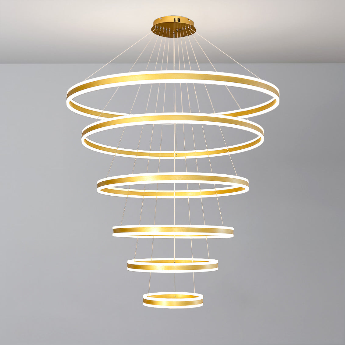 WOMO Tiered Circular Led Chandelier-WM3052
