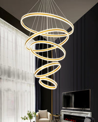 WOMO Tiered Circular Led Chandelier-WM3052