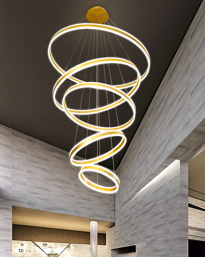 WOMO Tiered Circular Led Chandelier-WM3052