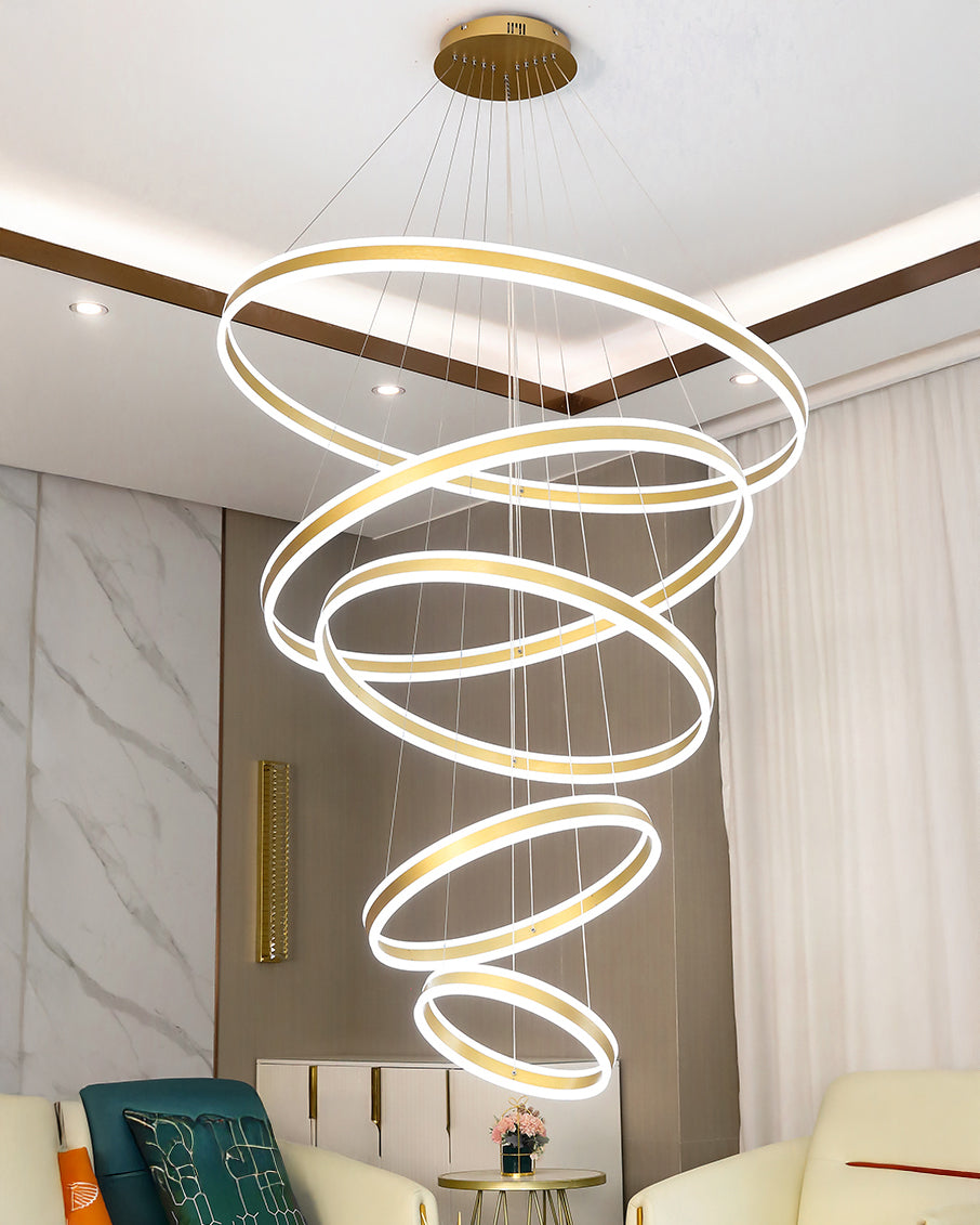 WOMO Tiered Circular Led Chandelier-WM3052