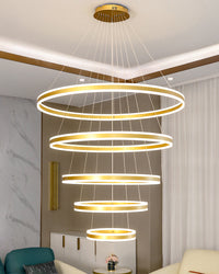 WOMO Tiered Circular Led Chandelier-WM3052