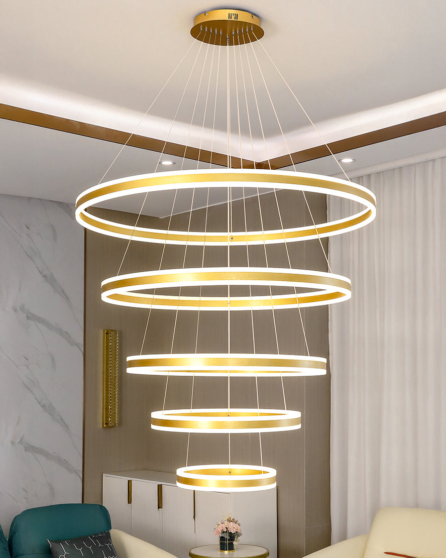 WOMO Tiered Circular Led Chandelier-WM3052