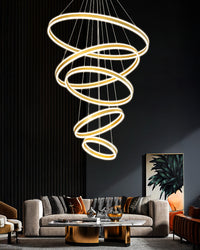 WOMO Tiered Circular Led Chandelier-WM3052