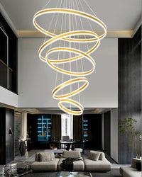 WOMO Tiered Circular Led Chandelier-WM3052