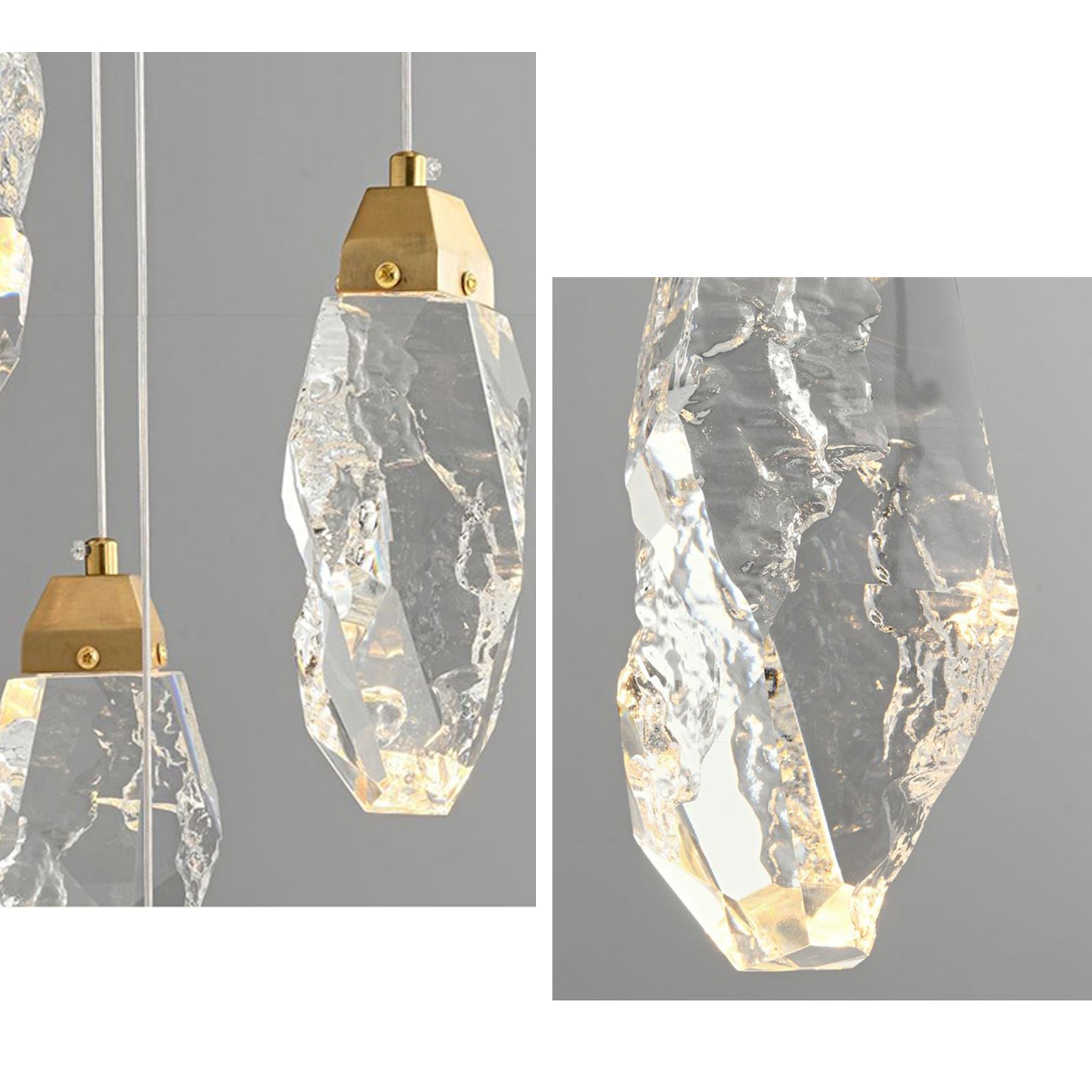 WOMO Crystal Raindrop Chandelier-WM3053